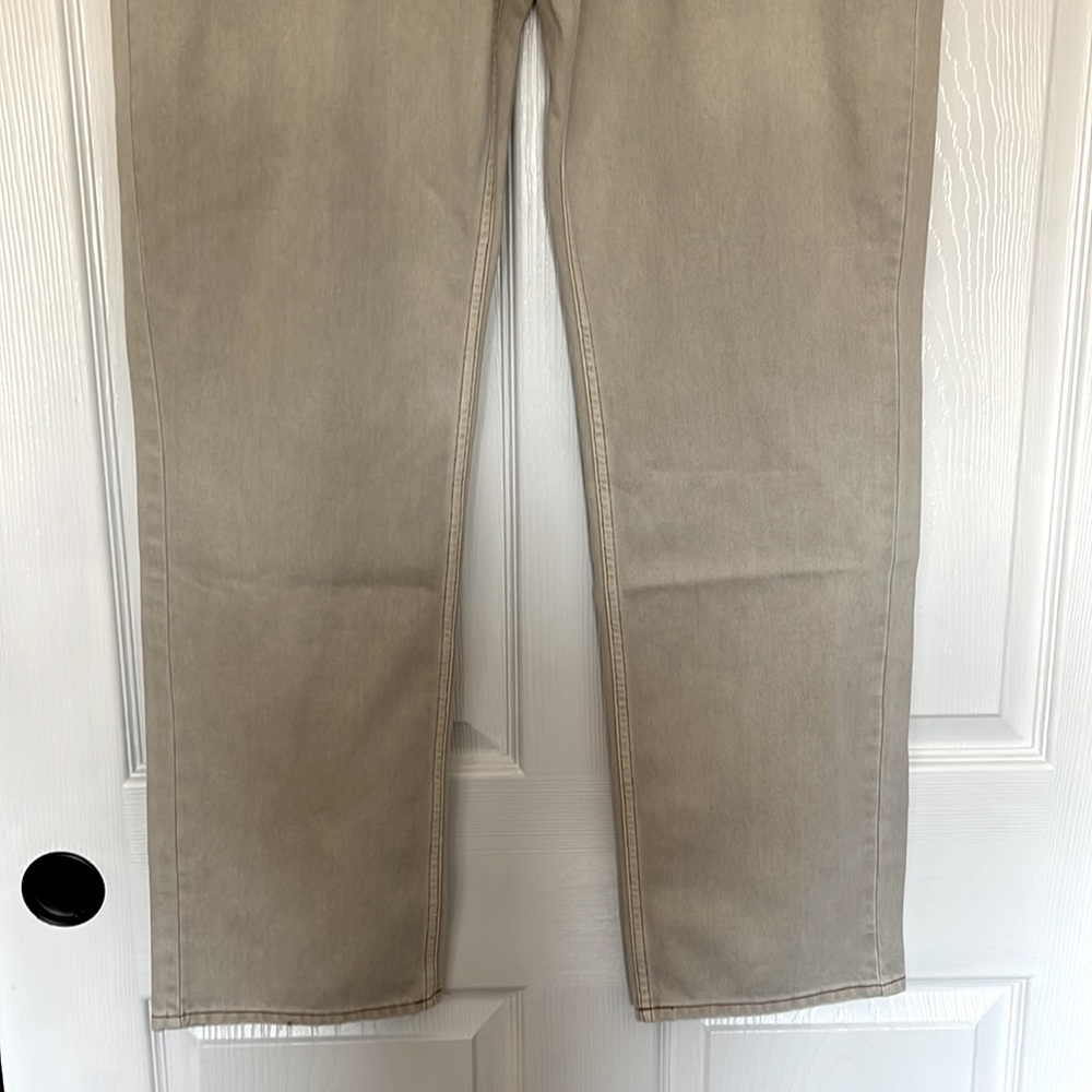 Good American High Rise Straight Leg Bone Jeans NEW - Picture 4 of 7
